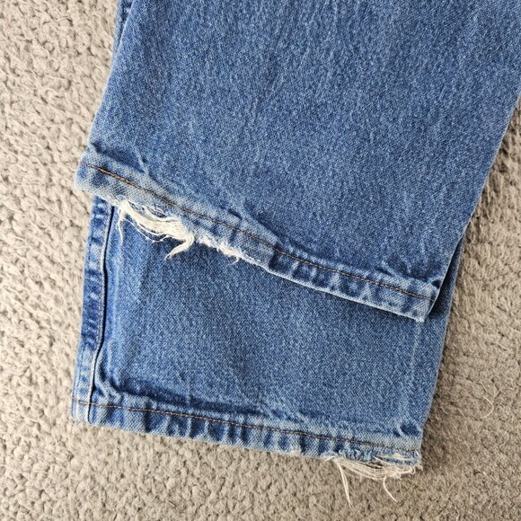 Wrangler Jeans Mens 38x34 Blue 936 Slim Fit Straight Leg Cowboy Cut Western - Picture 16 of 16
